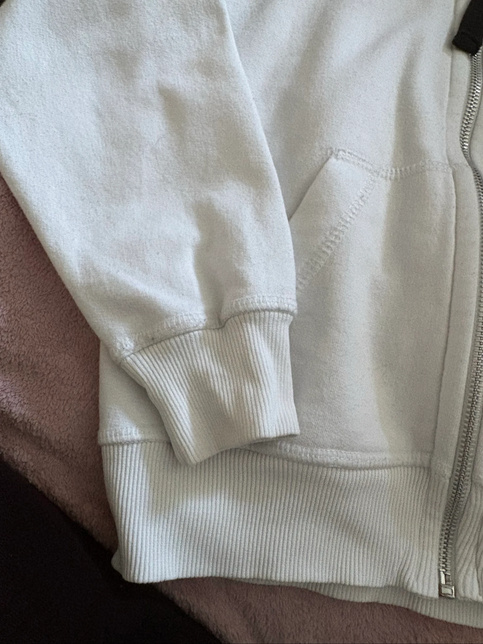 Herenjas met capuchon voor jongens van 8 jaar, wit, Polo Sport – photo 5